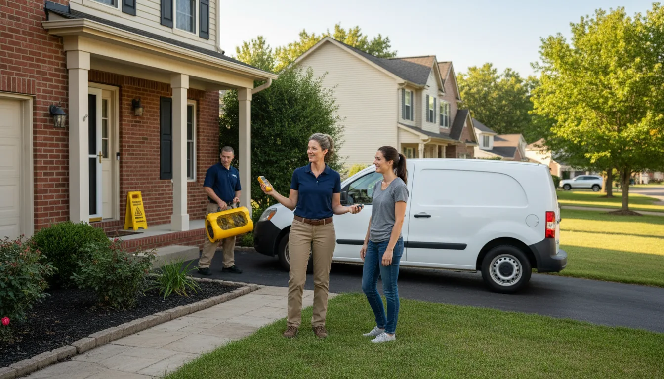 Residential water damage restoration in Gosnell, AR